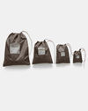 Zivame Travel Pouch (Pack Of 4) - Dark Brown — thumbnail 3